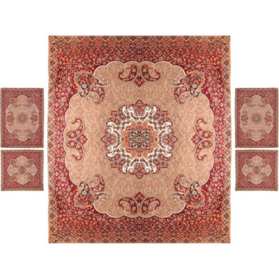 Persian Bedspread Set – Oriental Style Double Size with Termeh Fabric – Tima