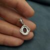 Persian Silver Pendant Classic Style with Yemeni Aqeeq Gemstone Zina