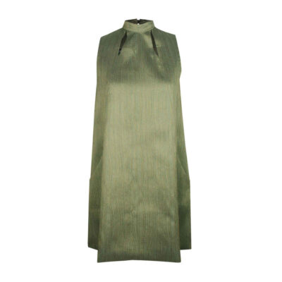 Women’s Fashion Dress without Sleeves in Green Model Carony