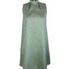 Women's Fashion Dress without Sleeves in Green Model Carony
