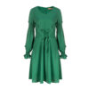 Women's Fashion Dress - Long Sleeves in Green Model Taranom