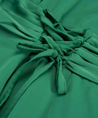 Women’s Fashion Dress – Long Sleeves in Green Model Taranom