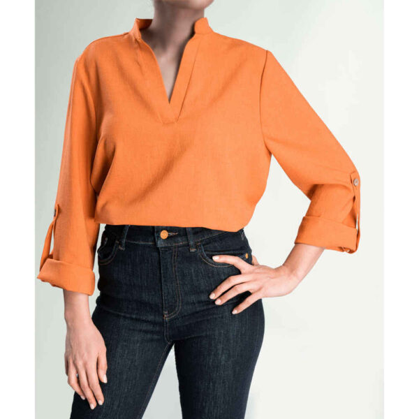 Women's Fashion Long Sleeve Blouse Model Rasta