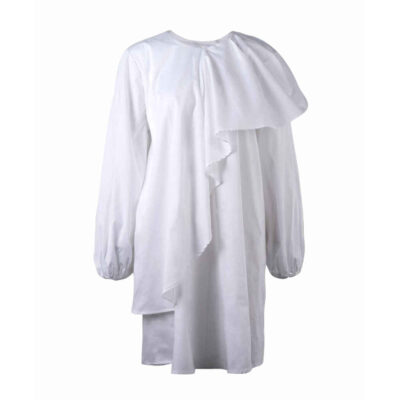 Women’s Fashion Long Sleeve Dress with Round Neckline Model Hasti