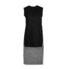 Women's Fashion Sleeveless Dress for Outdoor with Preal Design in Black