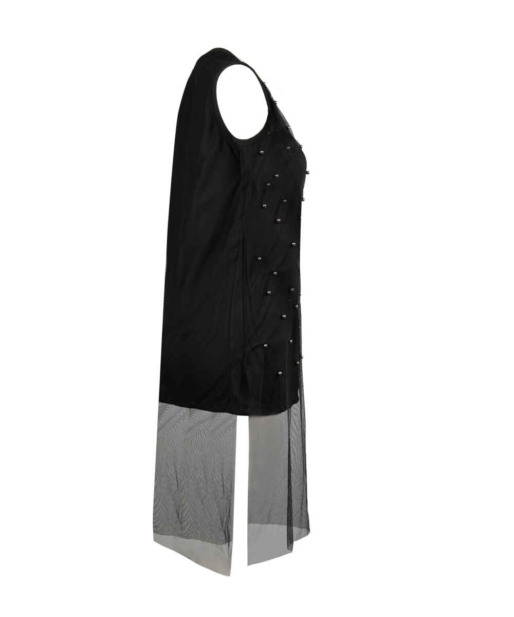 Women’s Fashion Sleeveless Dress for Outdoor with Preal Design in Black