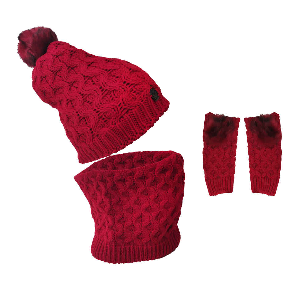 Women's Knitted Hat and Scarf Set Model Bella ShopiPersia