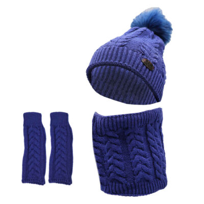 Women’s Knitted Hat and Scarf Set Model Elika