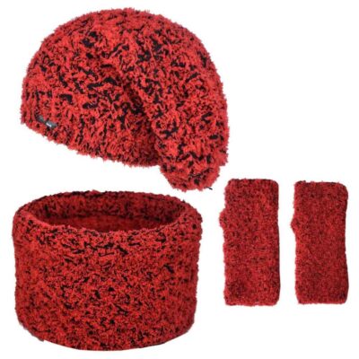 Women’s Knitted Hat and Scarf Set Model Farah
