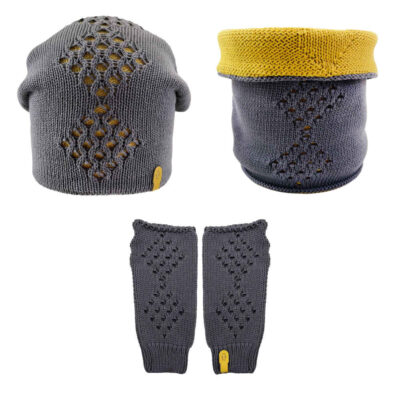 Women’s Knitted Hat and Scarf Set Model Fariba