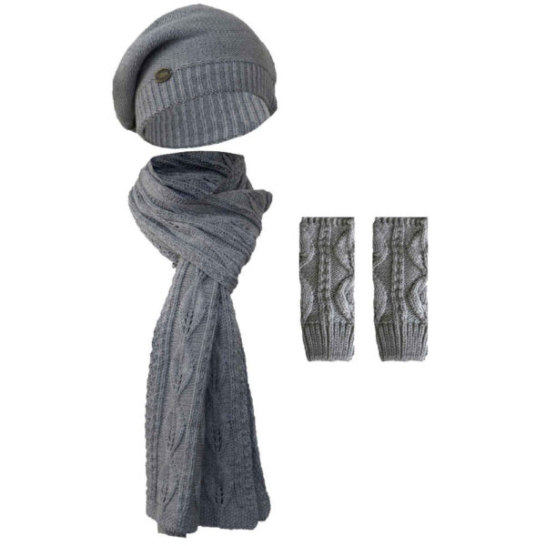 Women's Knitted Hat and Scarf Set Model Rima