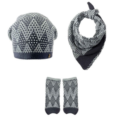 Women’s Knitted Hat and Scarf Set Model Tanaz
