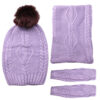 Women's Knitted Hat and Scarf Set Model Tooran