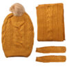 Women's Knitted Hat and Scarf Set Model Tooran