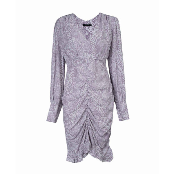 Women's Long Sleeve Dress with Snakeskin Design for Every Season Model Elika