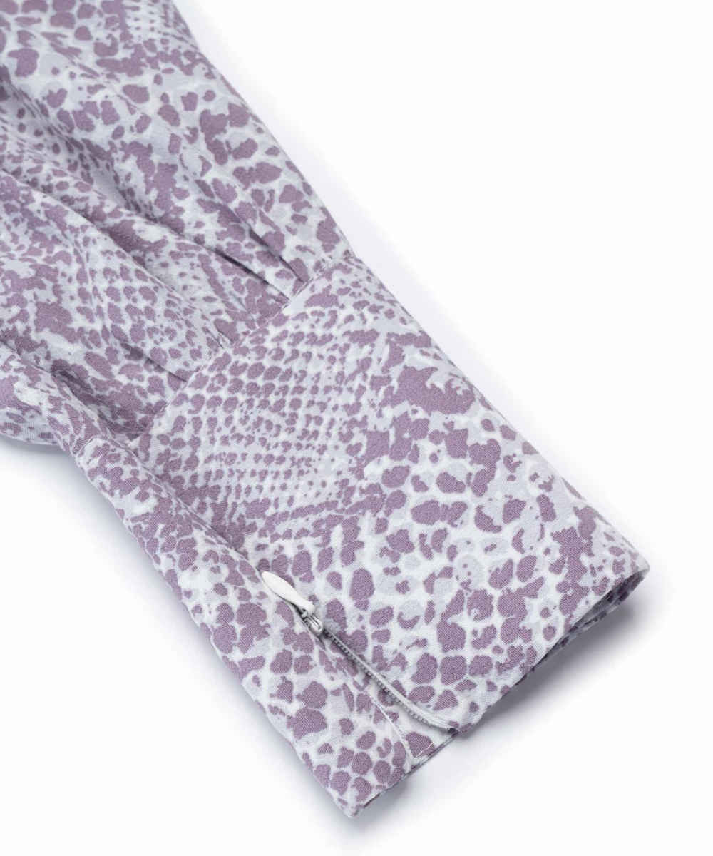 Women’s Long Sleeve Dress with Snakeskin Design for Every Season Model Elika