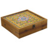 Wooden Tea box Organizer with chests and Persian Pattern Nava