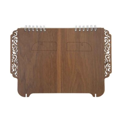 1402 Persian Wooden Desk Calendar Model Flower