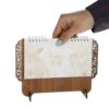 1402 Persian Wooden Desk Calendar Model Flower