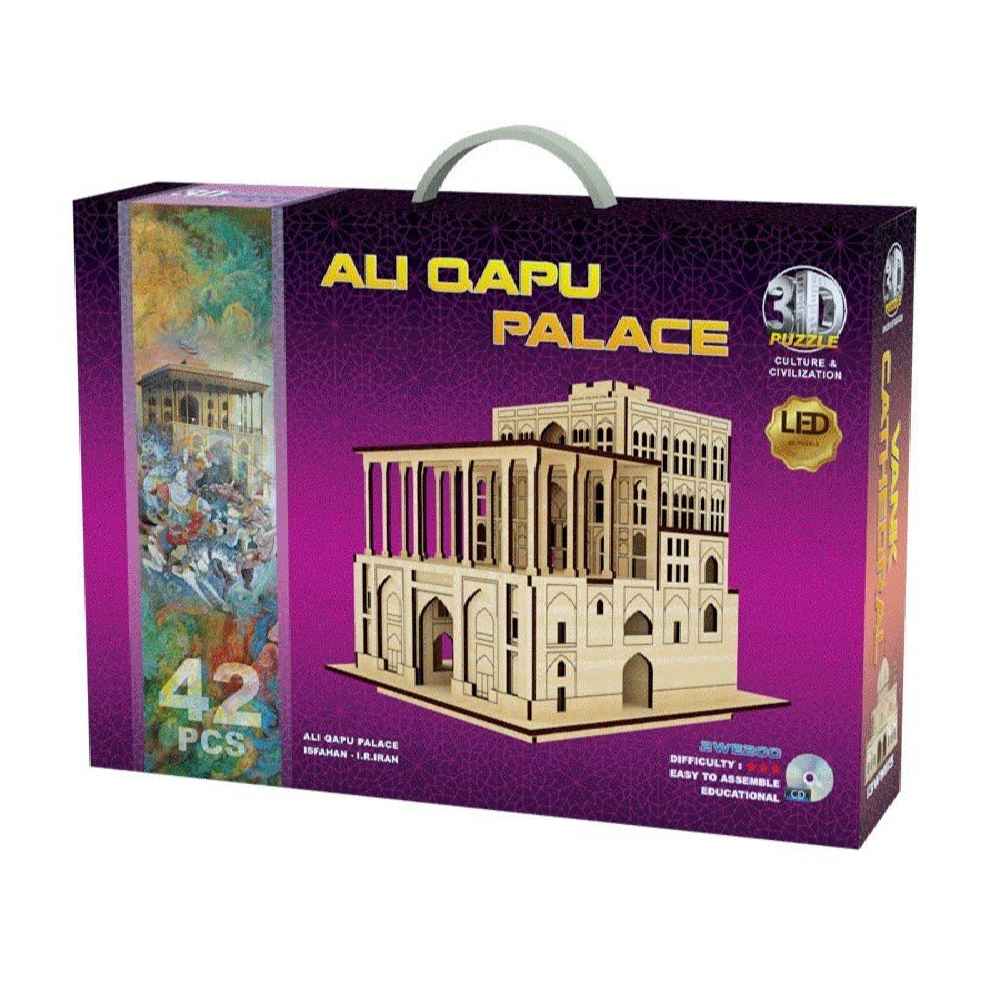 42-Piece 3D Puzzle: Aali Qapu Palace – Historical Model - ShopiPersia