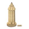 53-Piece 3D Puzzle: The Tower of Kavus – Detailed Model