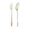 Copper Flatware Set - Spoon and Fork Ghazal (12pcs)