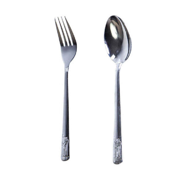 Copper Flatware Set - Spoon and Fork Ladan (12pcs)