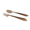 Copper Flatware Set - Spoon and Fork Vahab (12pcs)