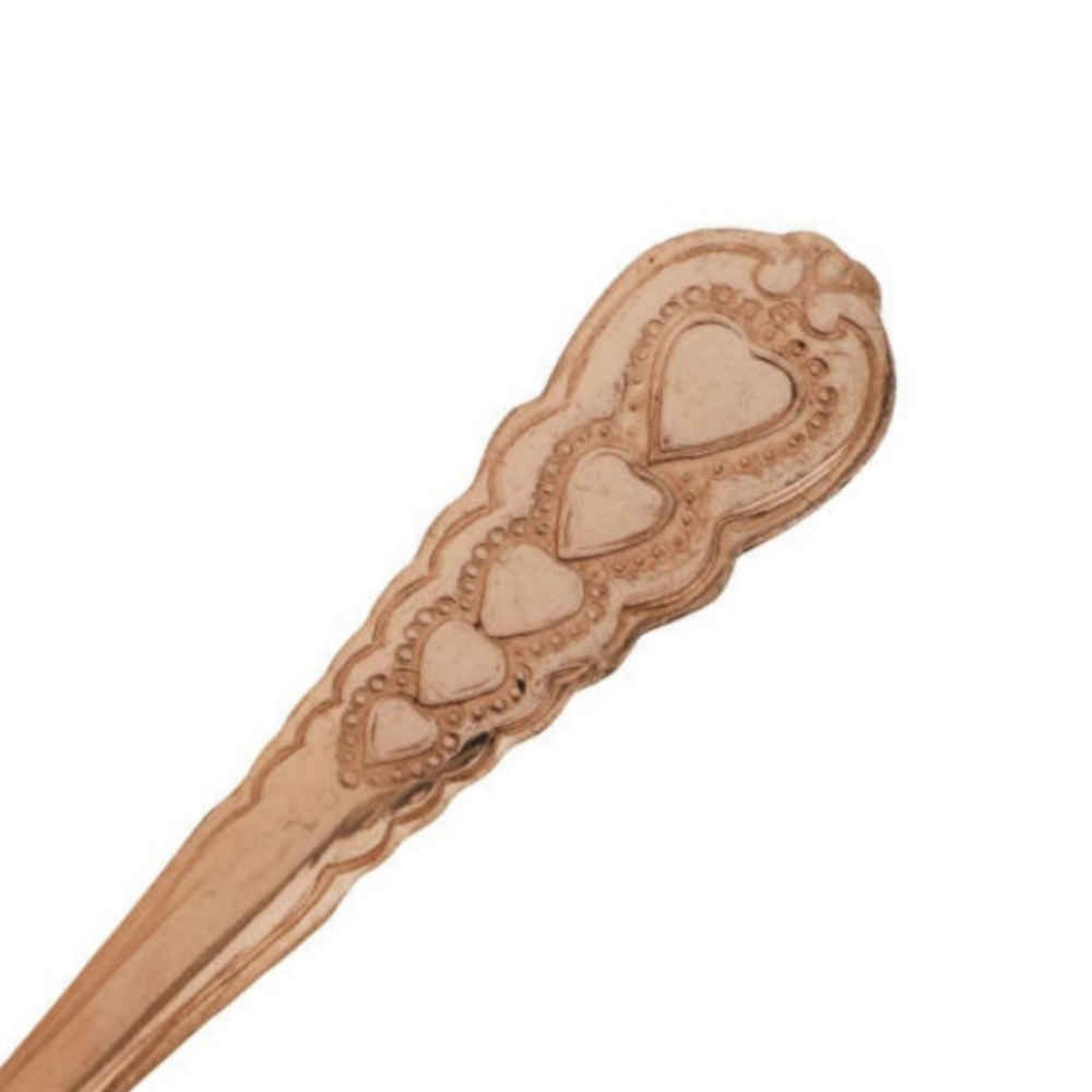 Heart-Shaped Copper Fork Set – 6 Pieces