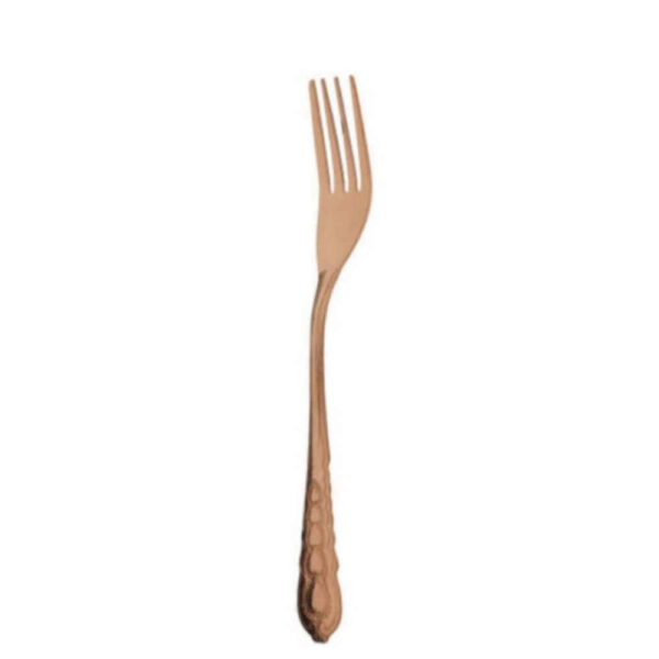 Heart-Shaped Copper Fork Set - 6 Pieces