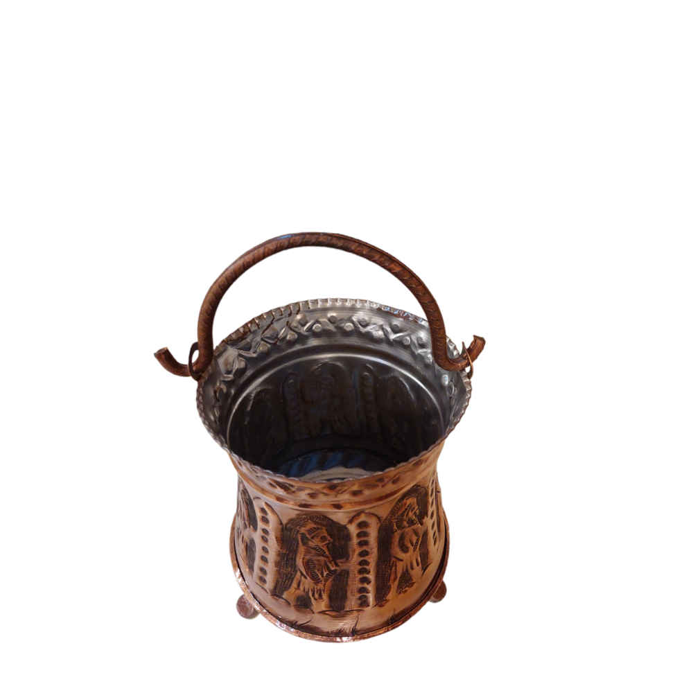 Persian Copper Waste Basket – Baastani Heritage
