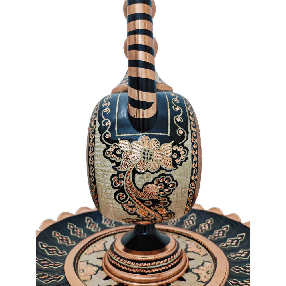 Decorative Persian Copper Aftabeh & Wash Basin Bowl Set