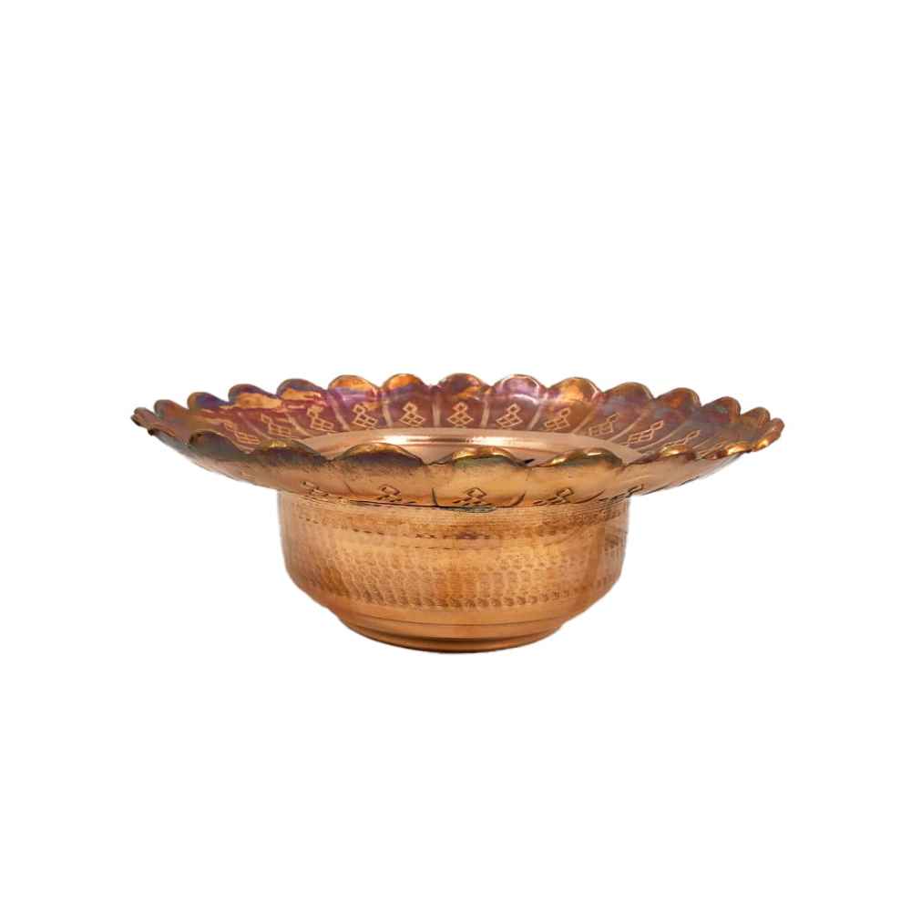 Decorative Persian Copper Aftabeh with Basin Bowl – Ilia Model