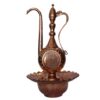 Decorative Persian Copper Aftabeh with Basin Bowl - Model Raz