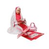 Girls' Taklif Celebration Chador Set with Sleeves Model Galin