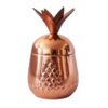 Handcrafted Persian Copper Sugar Bowl with - Hammered Pineapple