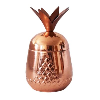 Handcrafted Persian Copper Sugar Bowl with – Hammered Pineapple