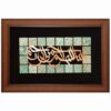 Framed Islamic Calligraphy Marquetry Copper Metalwork Art Besmelah