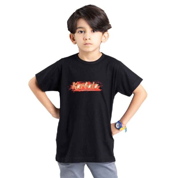 Islamic T-shirt for Kids Black Karbala Calligraphy