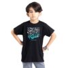 Islamic T-shirt for Kids Black Om Almasaeb Calligraphy