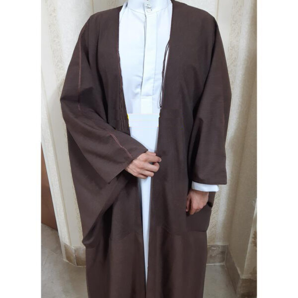 Islamic Men's Bisht Cloak With Long Sleeve - Arab Elegance