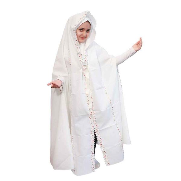 Islamic White Girls' Namaz Chador Model Nasim
