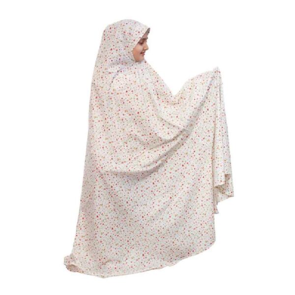 Islamic White Girls' Namaz Chador Model Shaparak