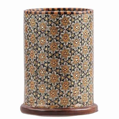 Persian Wooden Makeup Holder – Khatam Kari Enameling Art