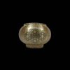 Handcrafted Persian Copper Sugar Bowl Decorated with Khatam Marquetry Art Ghandoon