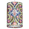 Fabric Pendant Light with Velvet Cylinder Lampshade Nava