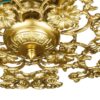 Brass Semi-flush Chandelier Florentine and Vintage Style Aysan