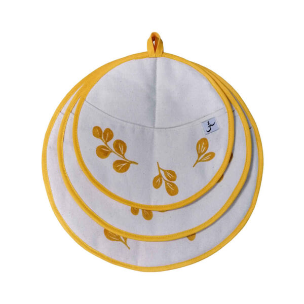 Damkoni - Persian Rice Bonnet Lid Steam Catcher Set of 3 - Model Leaf