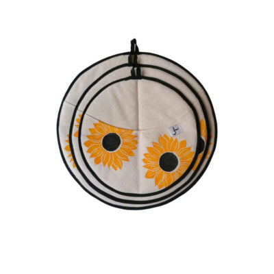 Damkoni – Persian Rice Bonnet Lid Steam Catcher Set of 3 – Model Sunflower