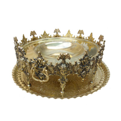 Persian Manghal Esfand and Bakhoor Burner – Engraved Brass Angle